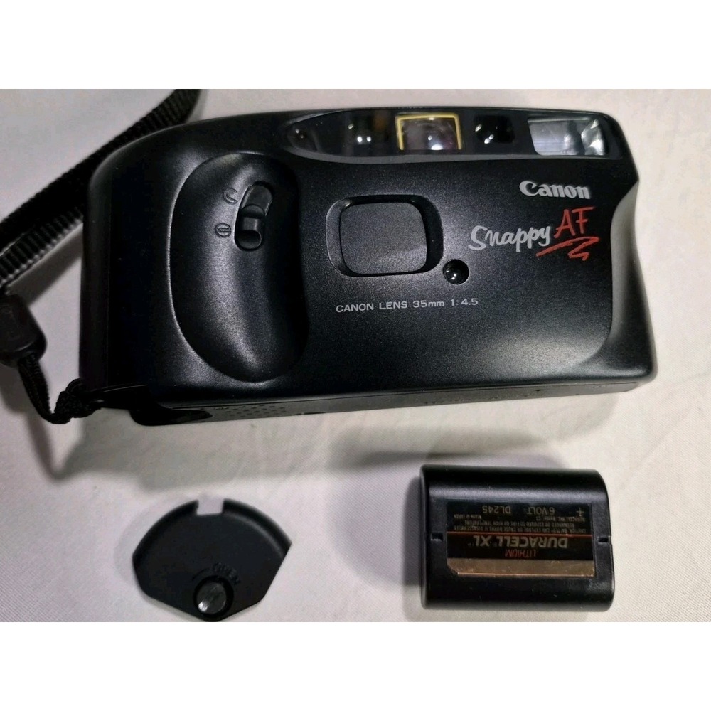 Cannon Sure Shot Snappy Af 35mm Point&Shoot With Strap Untested Looks New